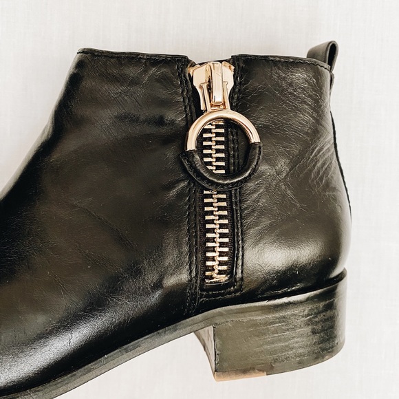 1. State Black Leather Booties - Picture 4 of 5